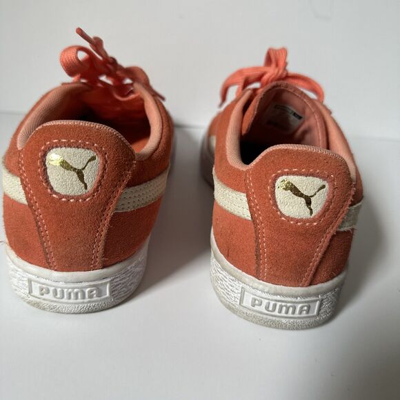 PUMA Suede Classic Coral Low Profile Lace-up Sneakers Tennis Shoes Womens 8 - Picture 8 of 11